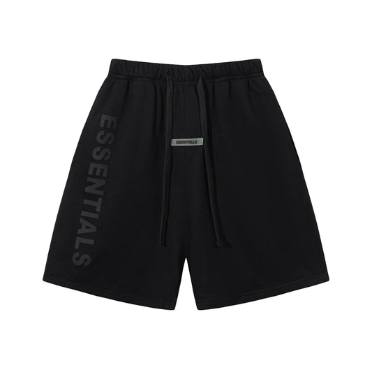 ESSENTIALS BLACK SHORTS