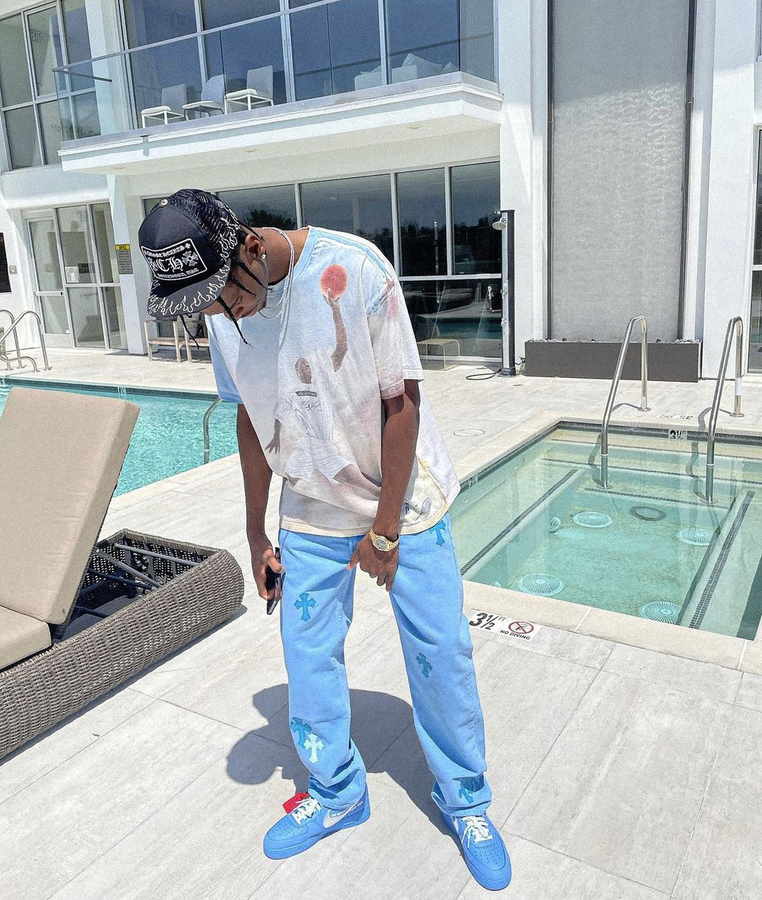 AF1 X OFF UNIVERSITY BLUE