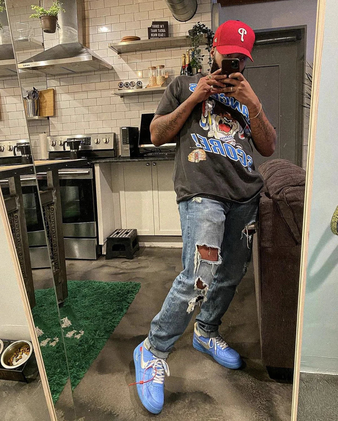 AF1 X OFF UNIVERSITY BLUE