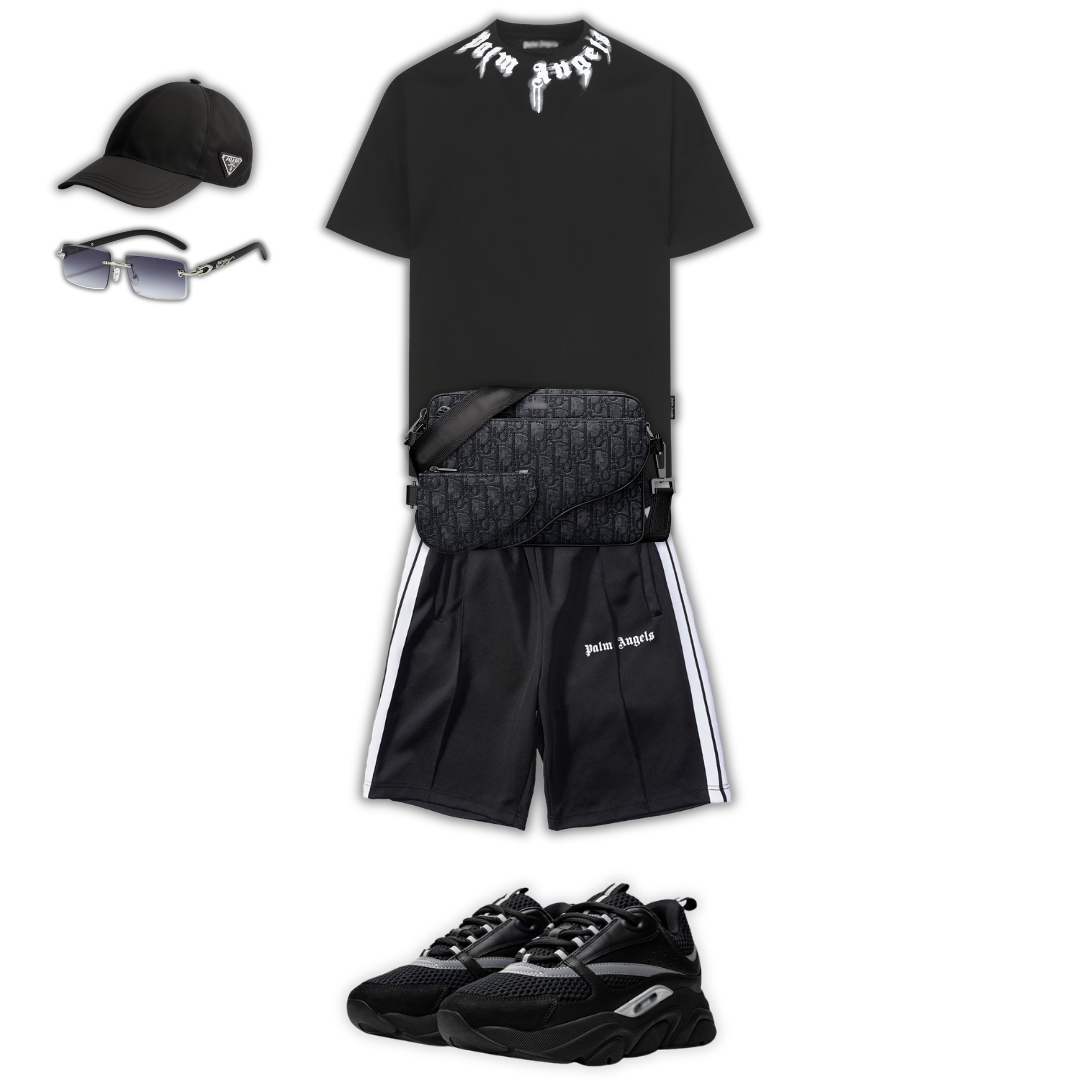 OUTFIT BB + BOLSO + GORRA + GAFAS + ZAPATILLAS