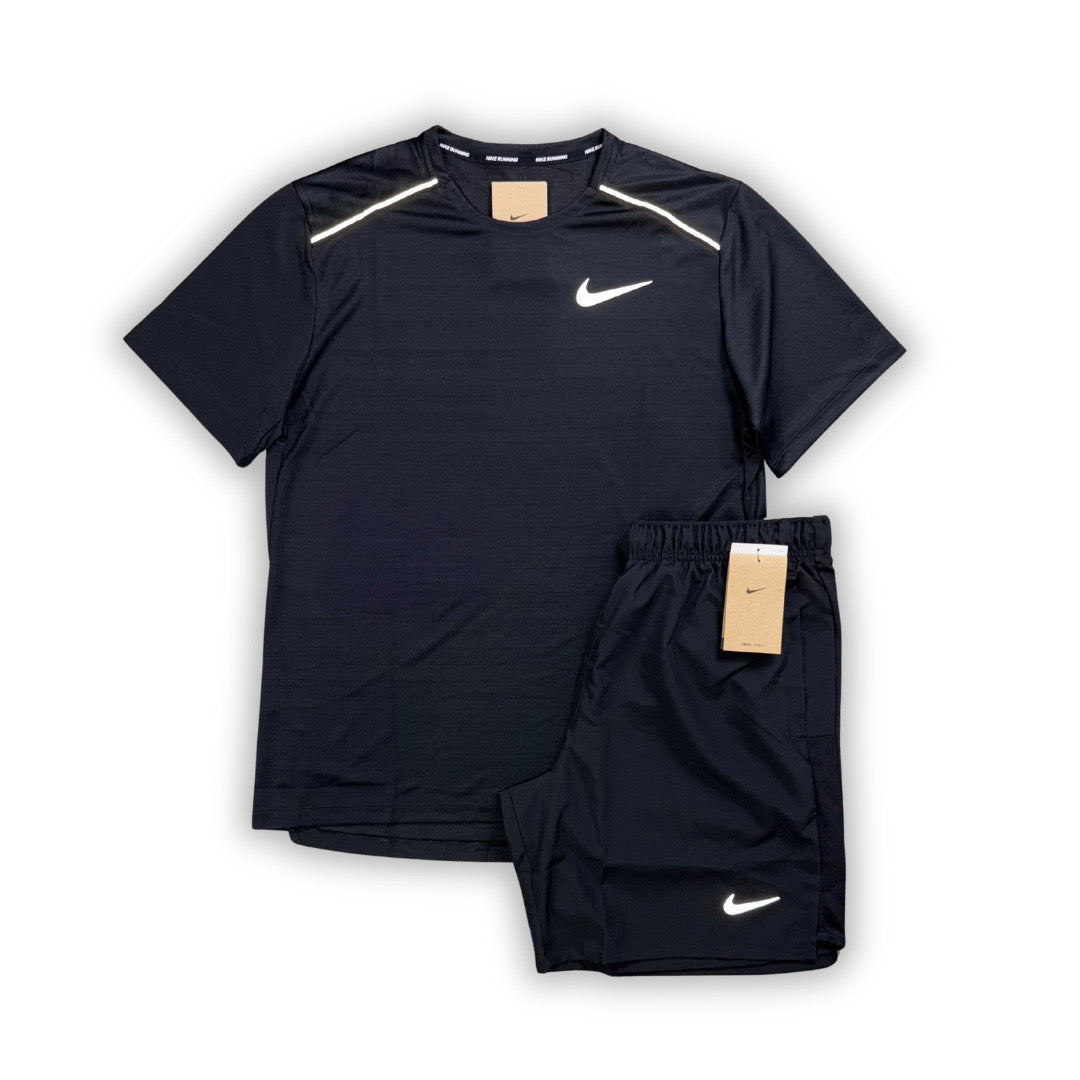 Conjunto corto nike negro
