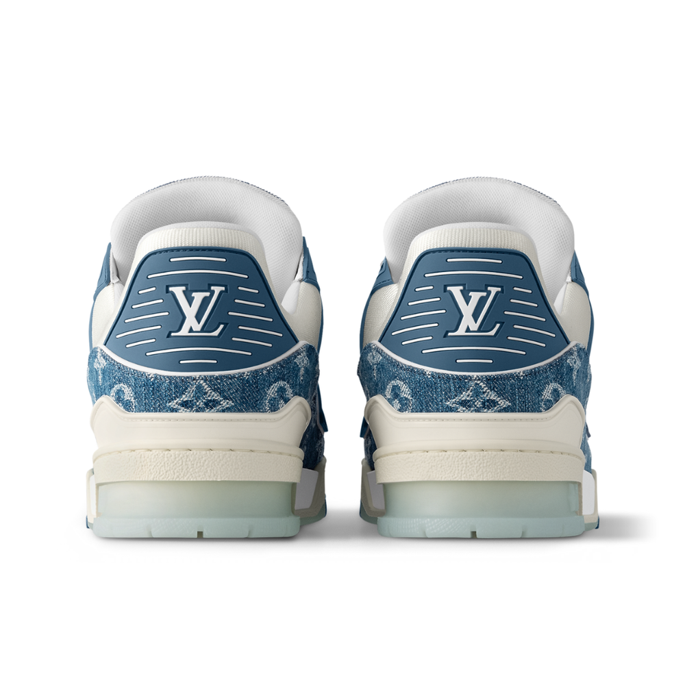 LV MONOGRAM DENIM BLUE TRAINER