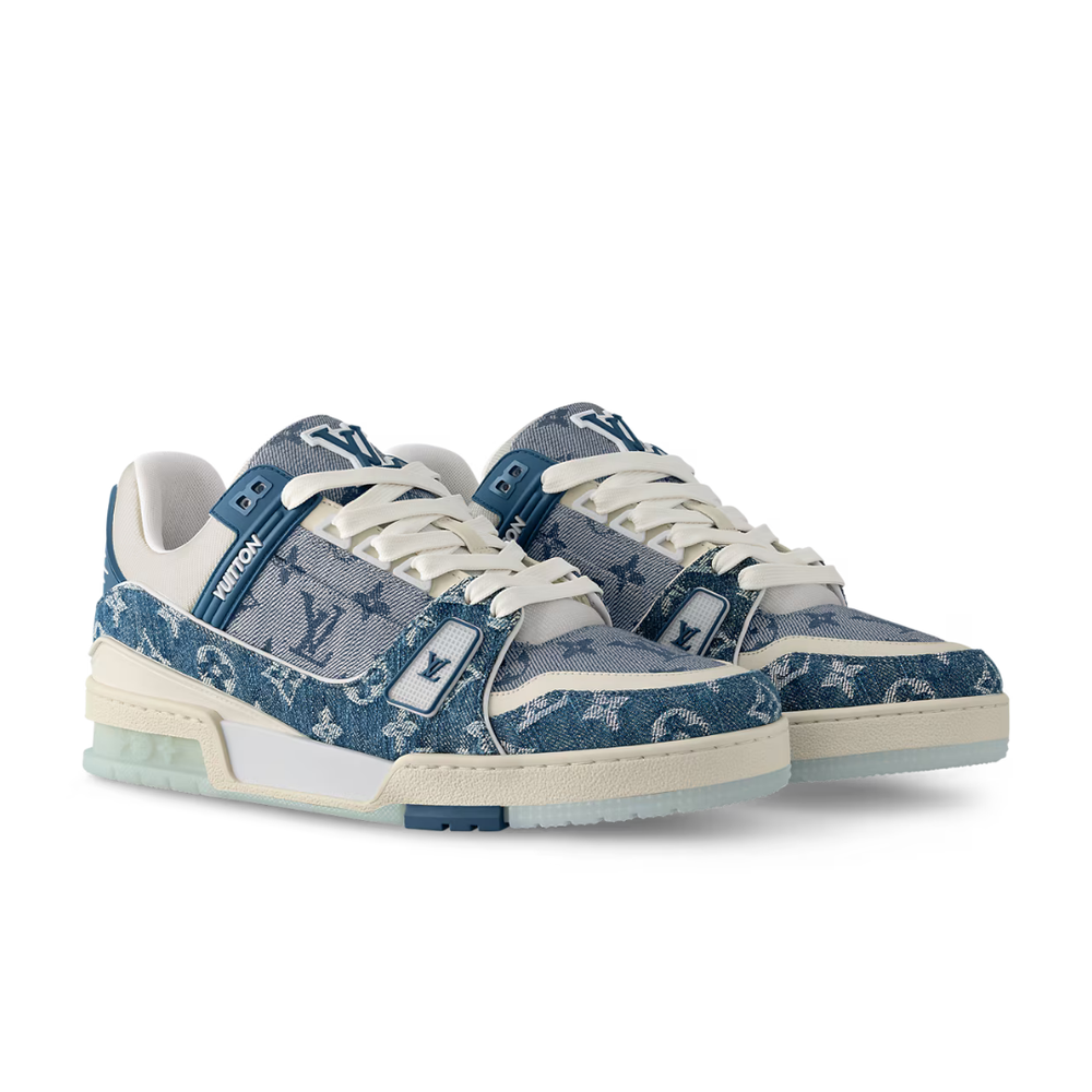 LV MONOGRAM DENIM BLUE TRAINER