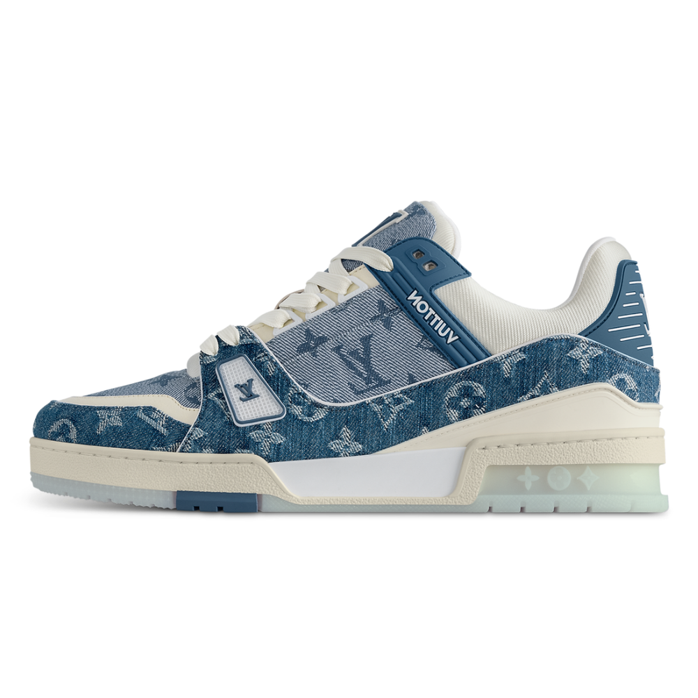 LV MONOGRAM DENIM BLUE TRAINER
