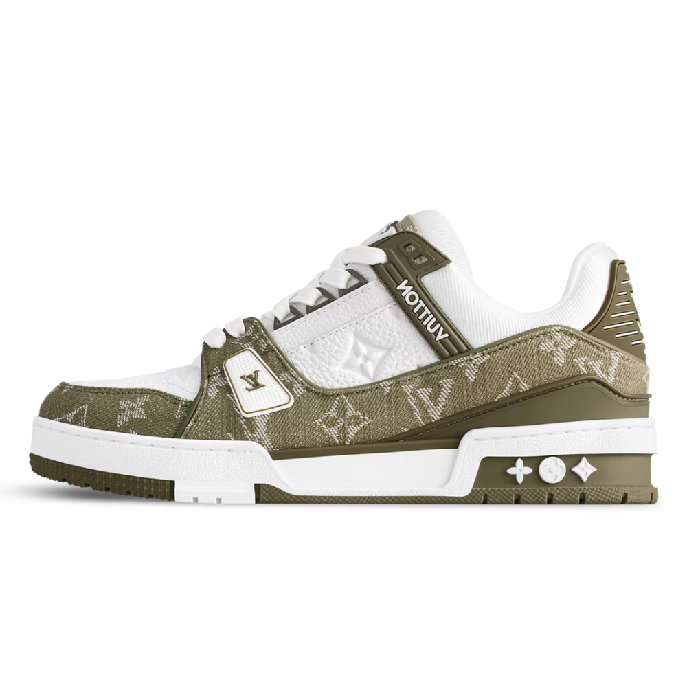 LV MONOGRAM OLIVE GREEN TRAINER