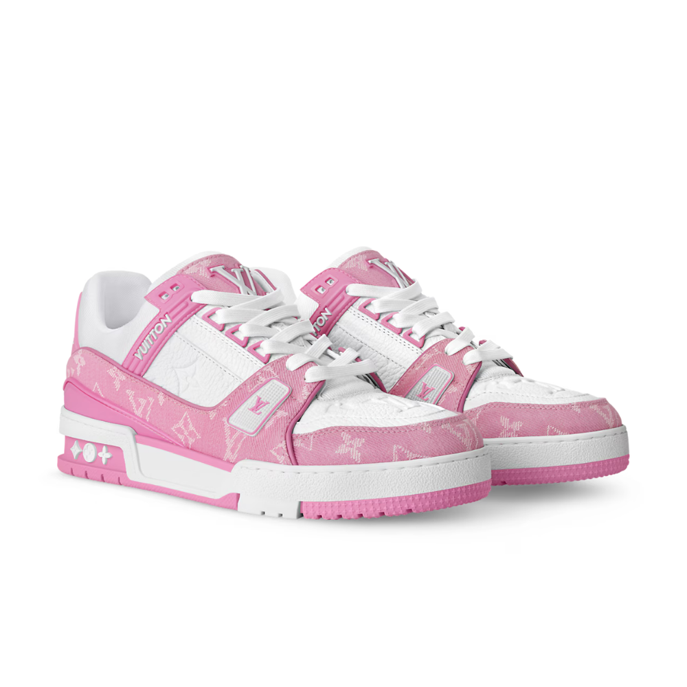LV MONOGRAM PINK WHITE TRAINER