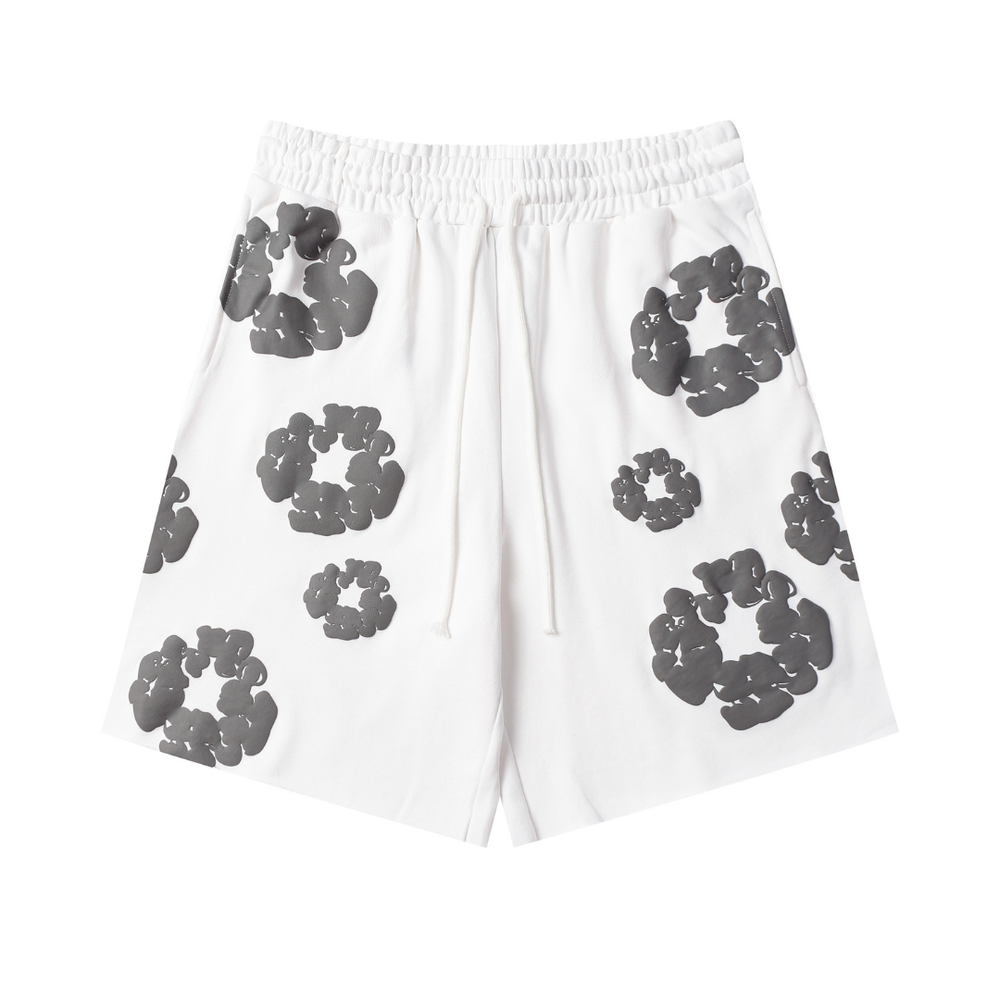 DENIM TEARS WHITE GREY SHORT SET