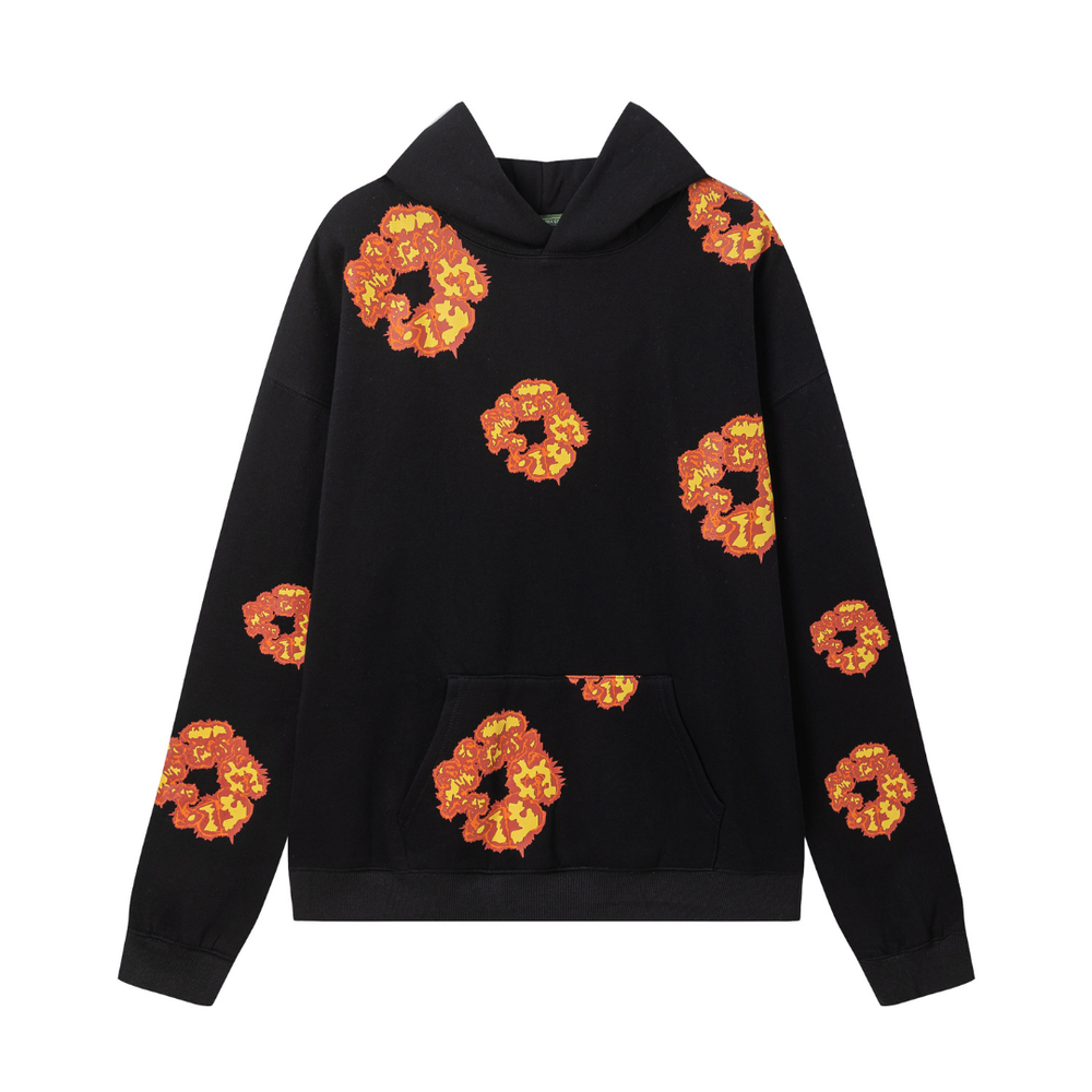 DENIM TEARS BLACK ORANGE TRACKSUIT