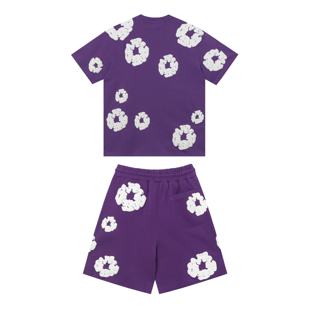 DENIM TEARS PURPLE SHORT SET