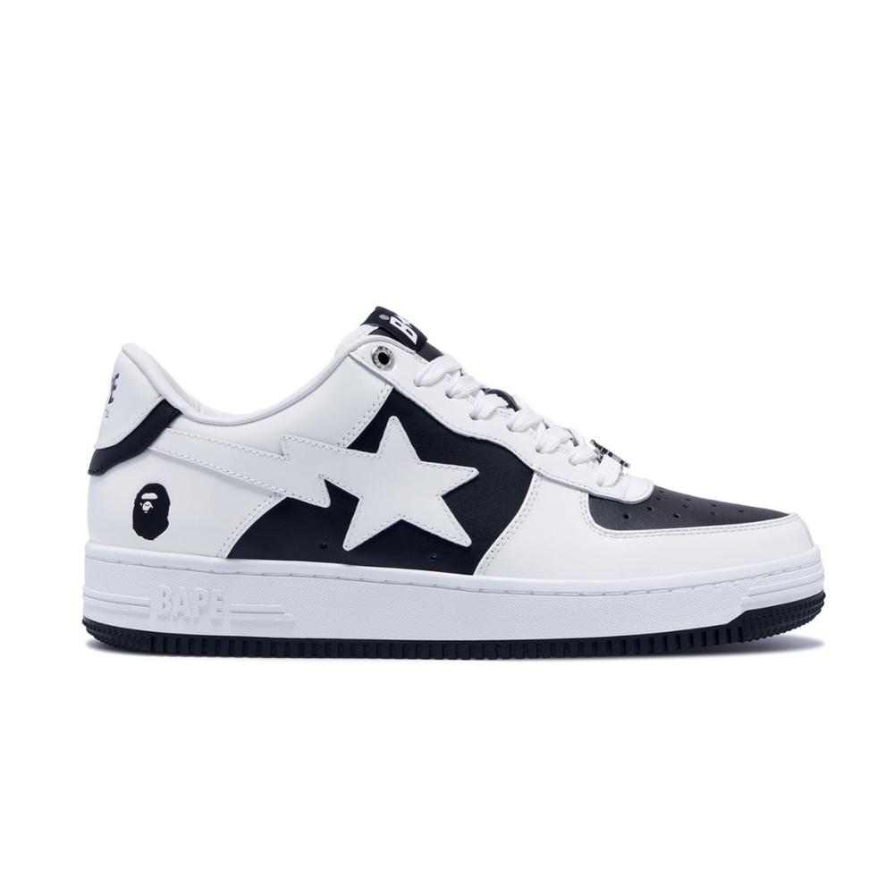 BAPE BAPESTA WHITE BLACK