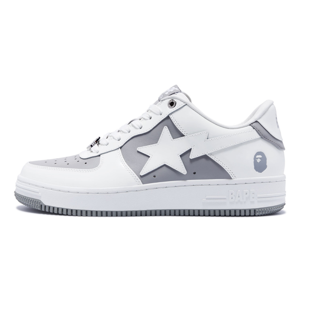 BAPE BAPESTA WHITE GREY