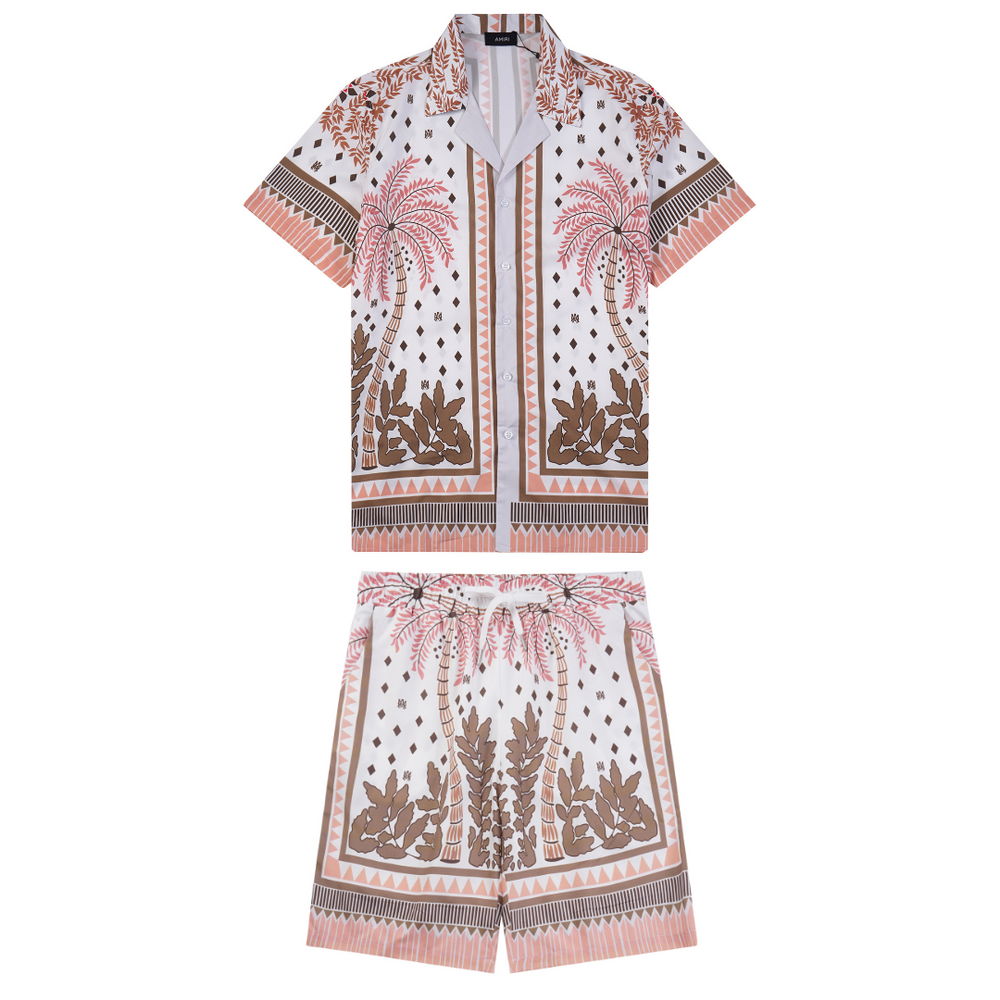 AMR MONOGRAM SHORT SET