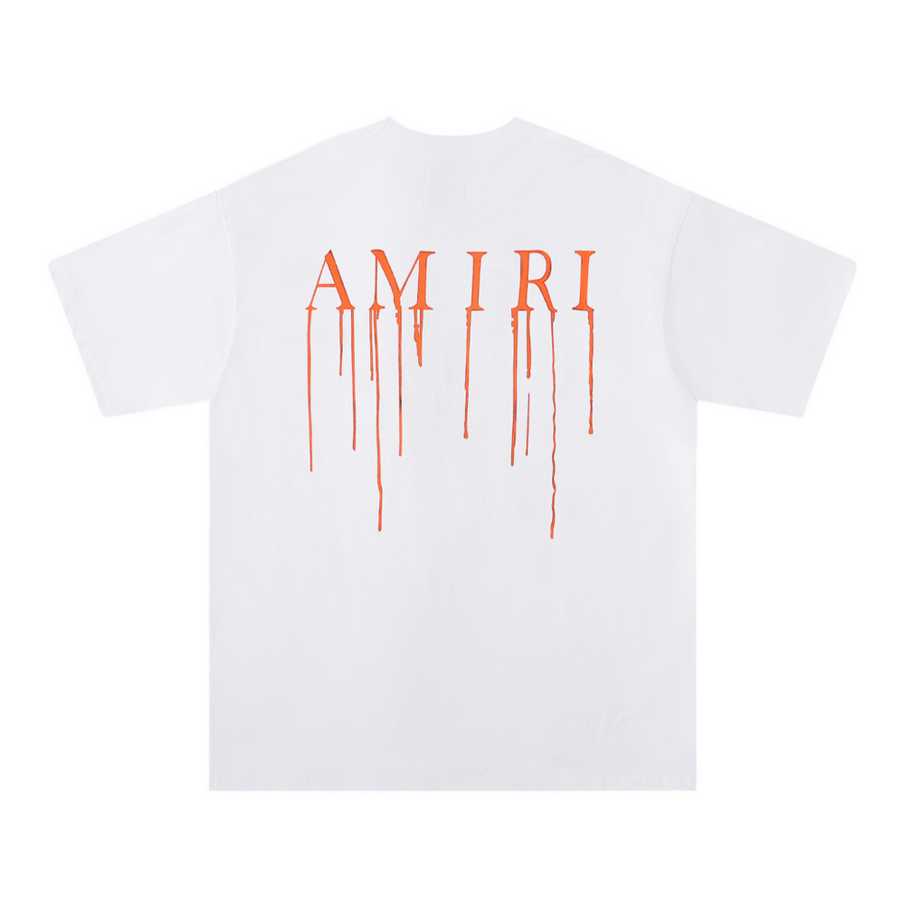 AMR PAINT DRIP AM WHITE T-SHIRT