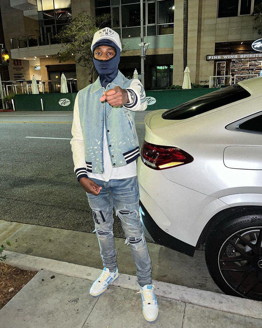 AMR BLACK LOGO JEANS