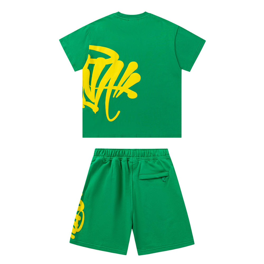 SYNA WORLD GREEN YELLOW SHORT SET