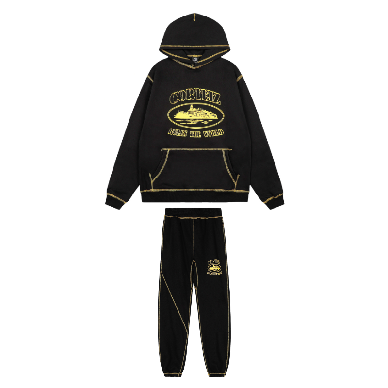 Conjunto Chándal Corteiz – Negro