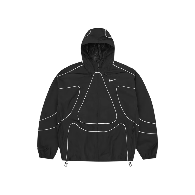 Conjunto Chándal Corteiz x Nike – Negro Reflectante