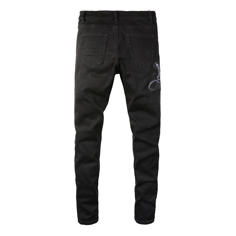 BLACK SNAKE JEANS
