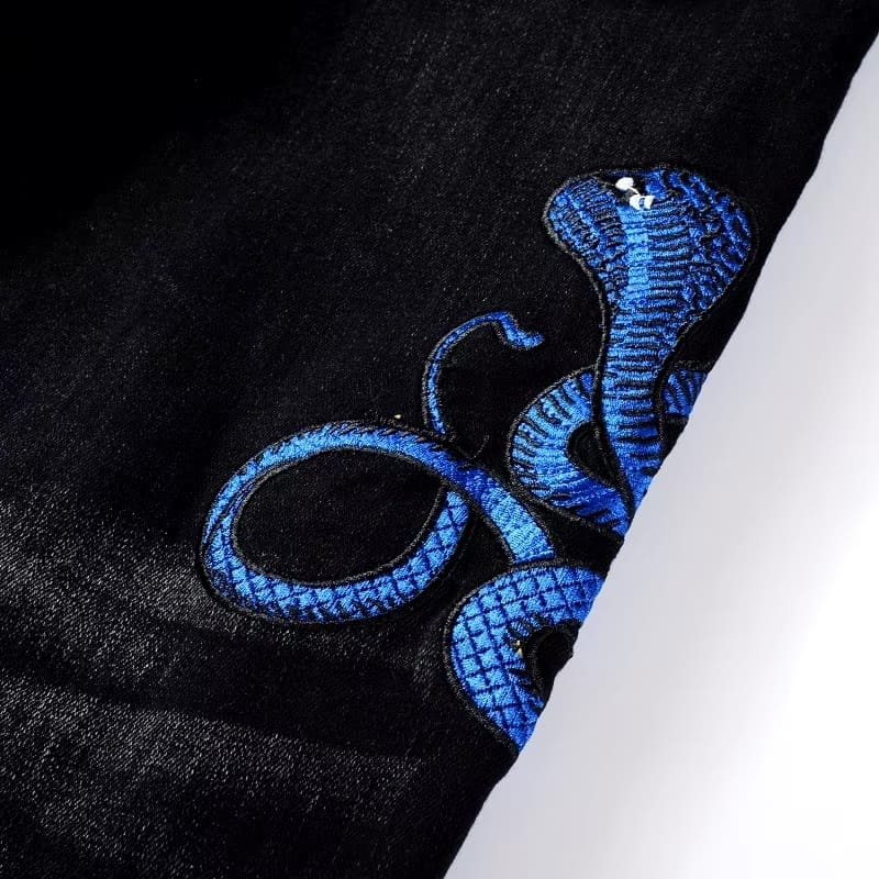 BLUE SNAKE JEANS