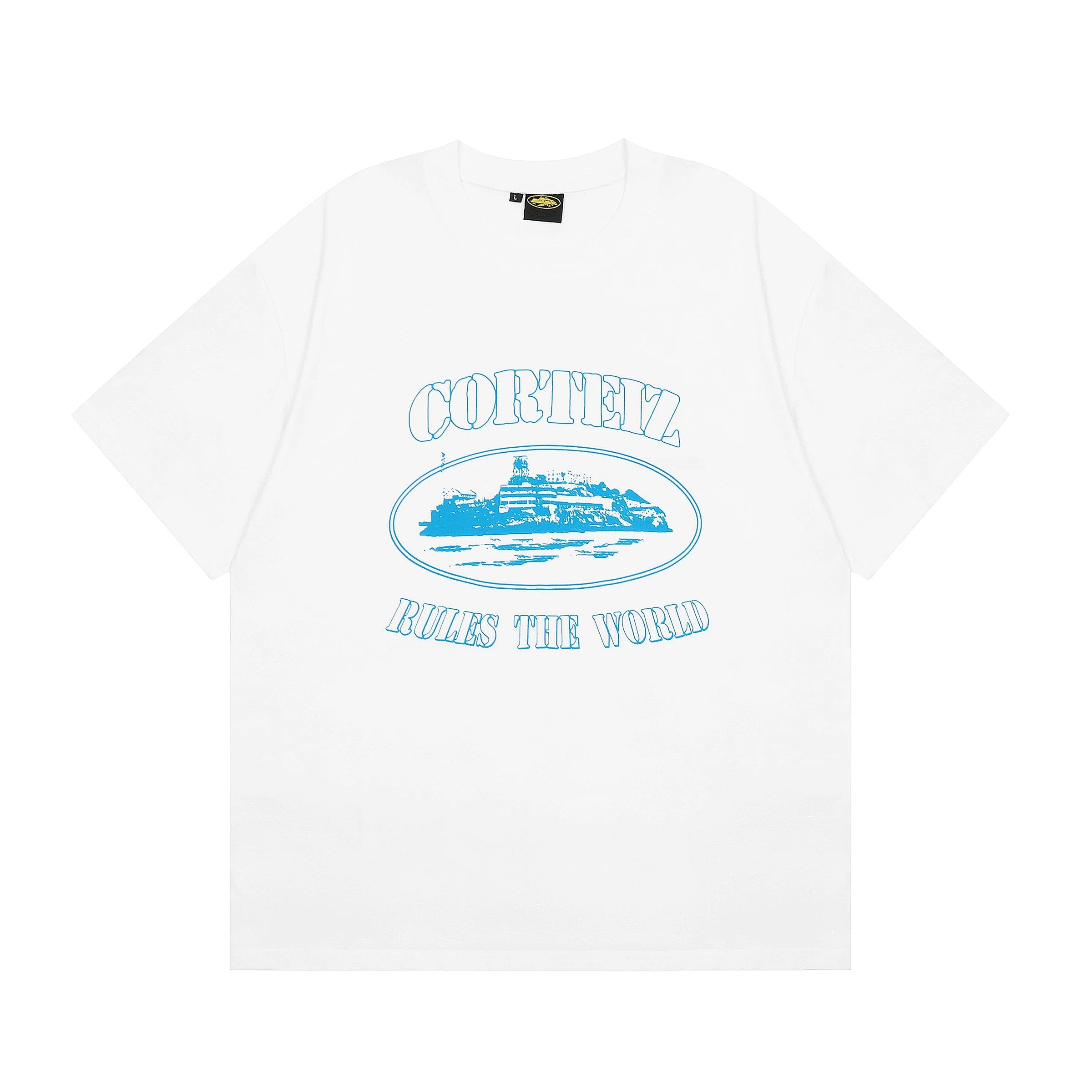 ALCATRAZ WHITE BLUE T-SHIRT