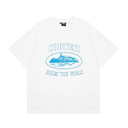 ALCATRAZ WHITE BLUE T-SHIRT