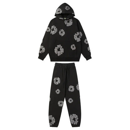 DENIM TEARS BLACK GRAY TRACKSUIT