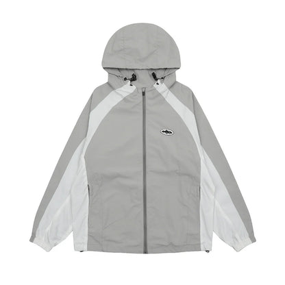 GREY WINDBREAKER