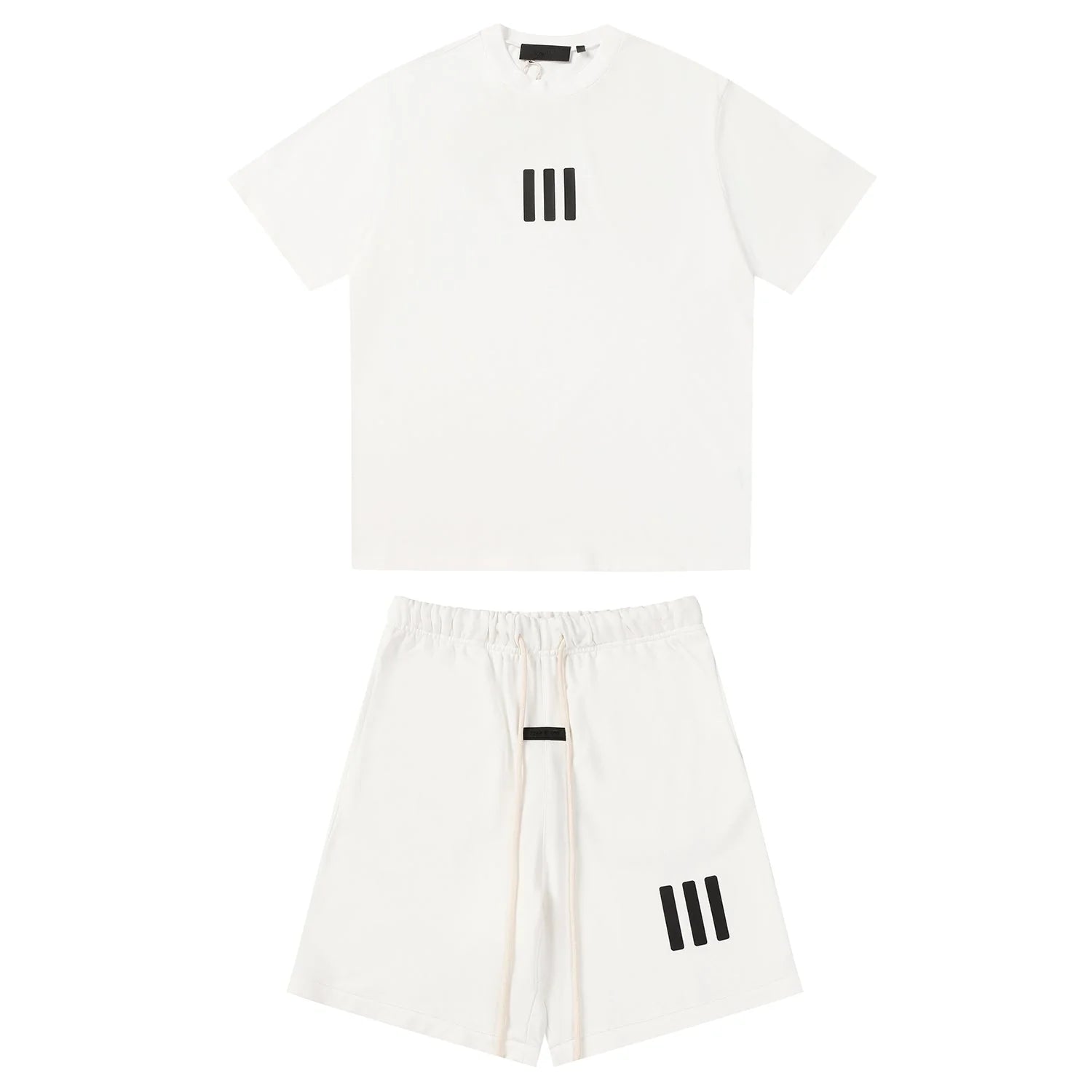 ESSENTIALS WHITE SHORT SET