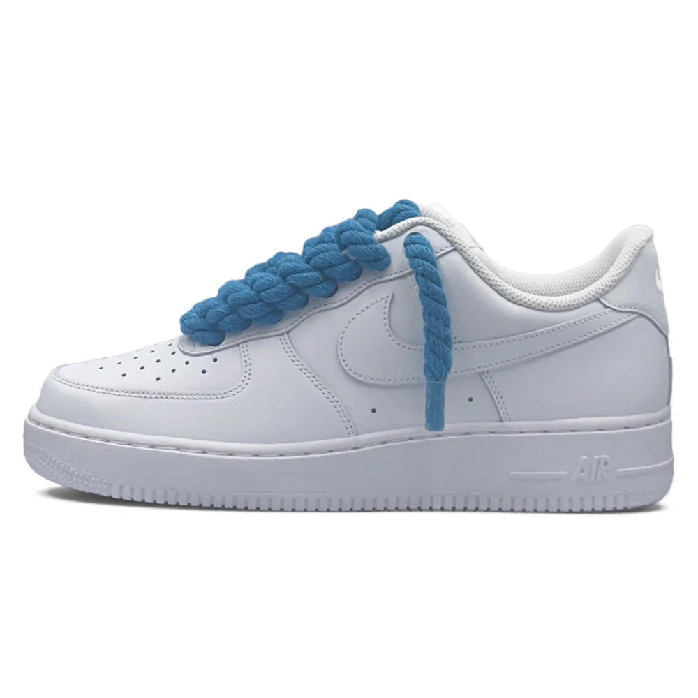 AF1 WHITE - PURPLE ROPE LACES