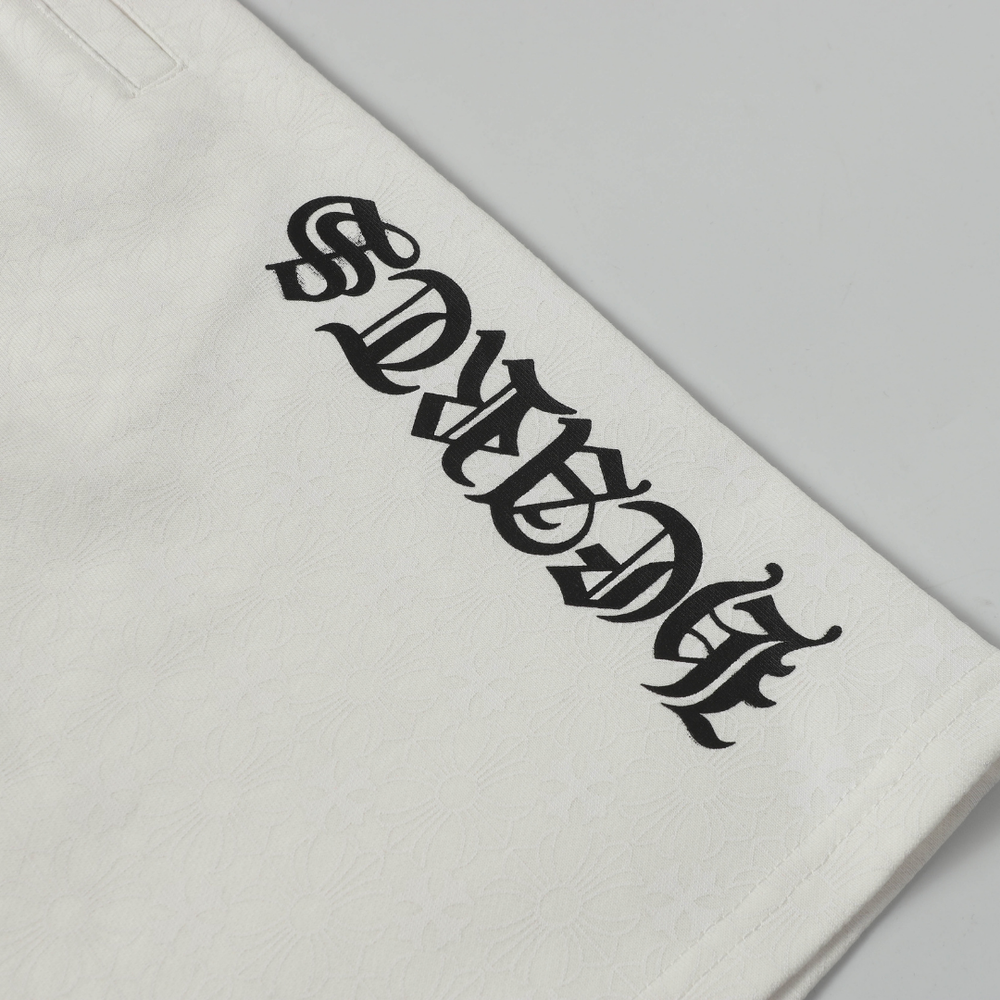 PANTALON CORTO CHROME HEARTS BLANCO