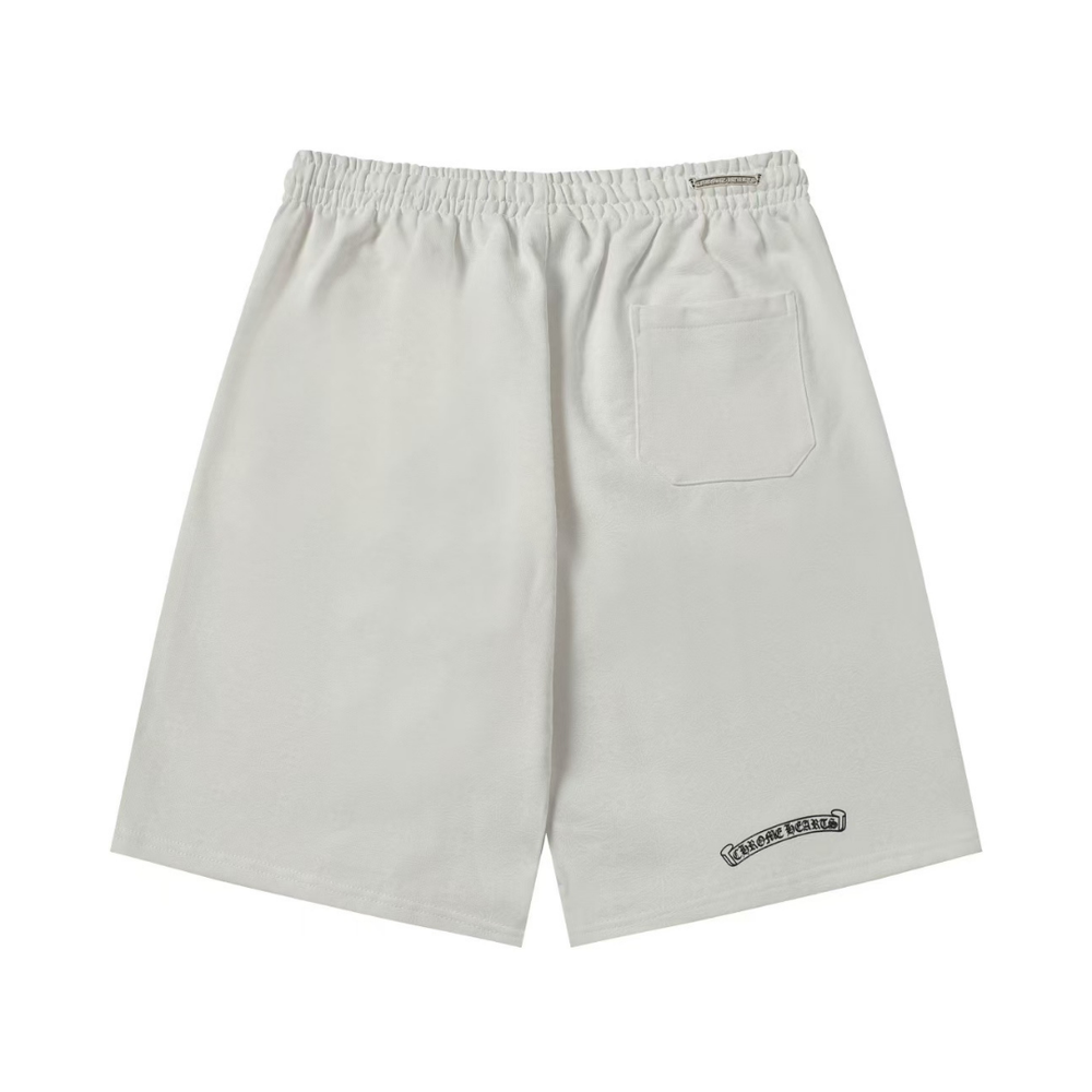 PANTALON CORTO CHROME HEARTS BLANCO