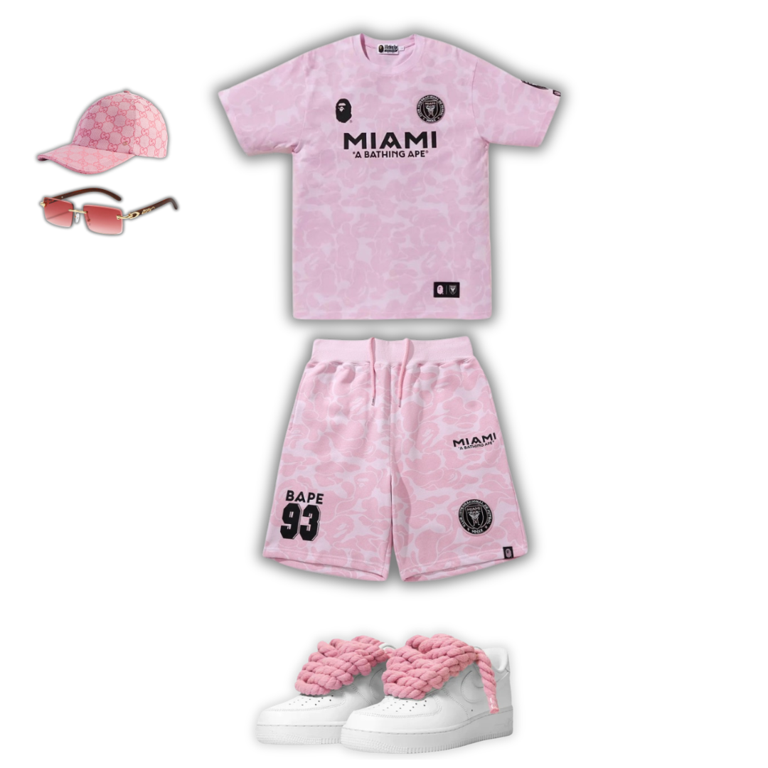 OUTFIT BB + BOLSO + GORRA + GAFAS + ZAPATILLAS
