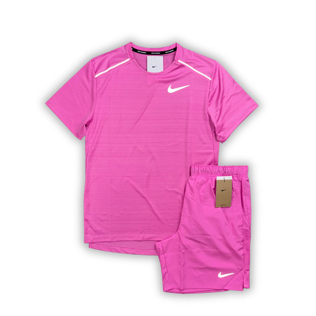 Conjunto corto nike rosa