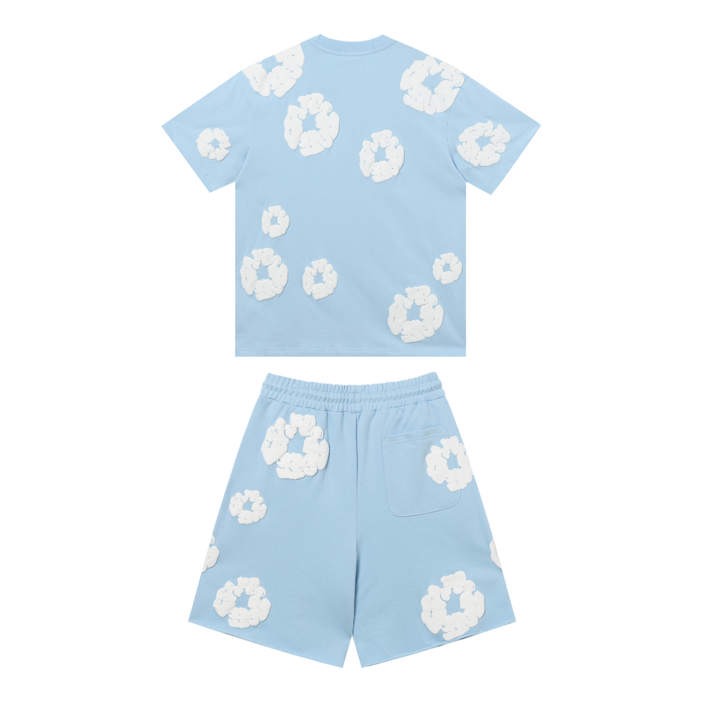 DENIM TEARS SKY BLUE SHORT SET