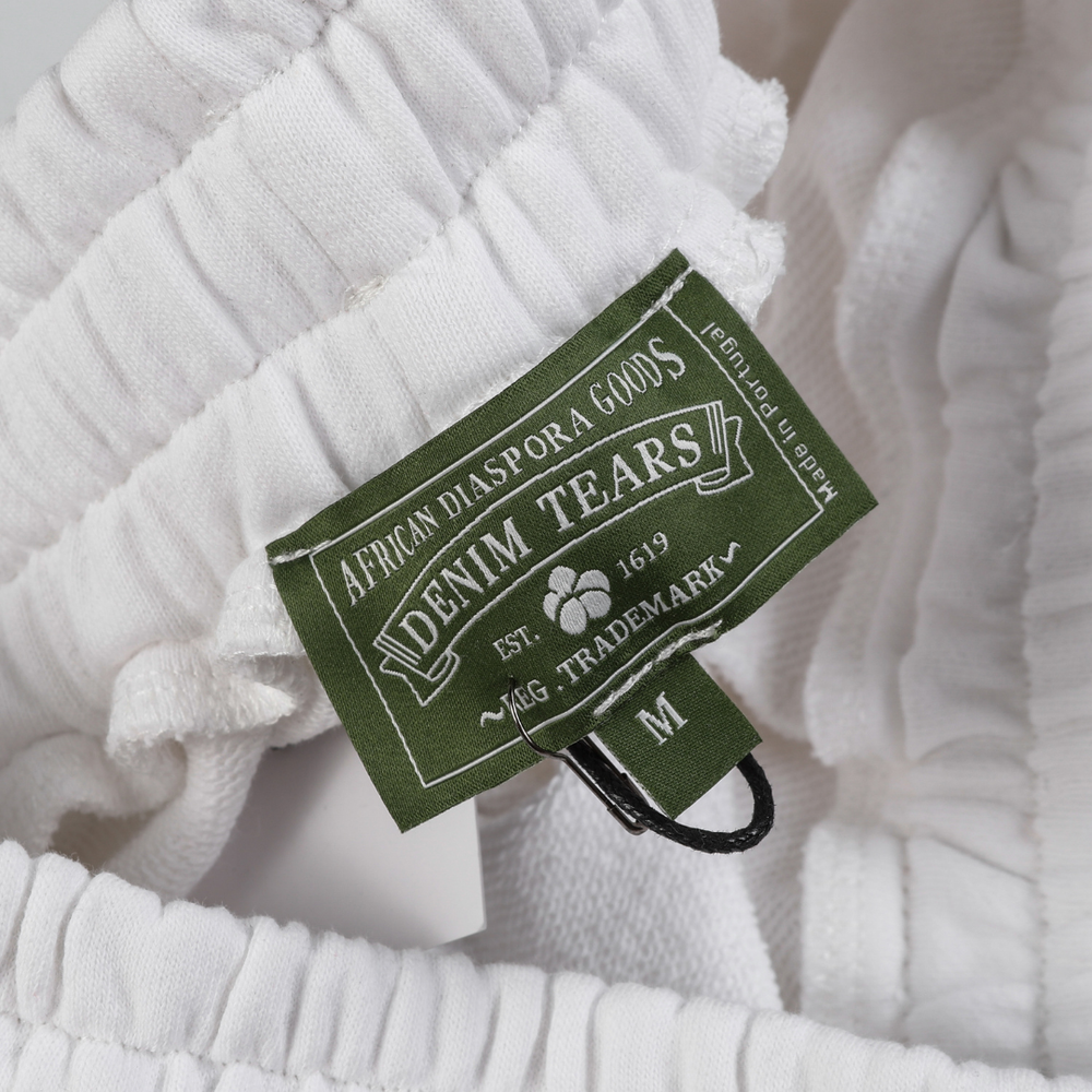 DENIM TEARS TRIPLE WHITE SHORT SET