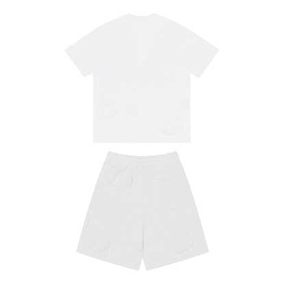 DENIM TEARS TRIPLE WHITE SHORT SET