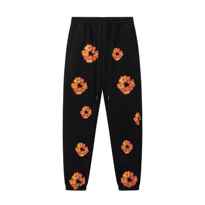 DENIM TEARS BLACK ORANGE TRACKSUIT