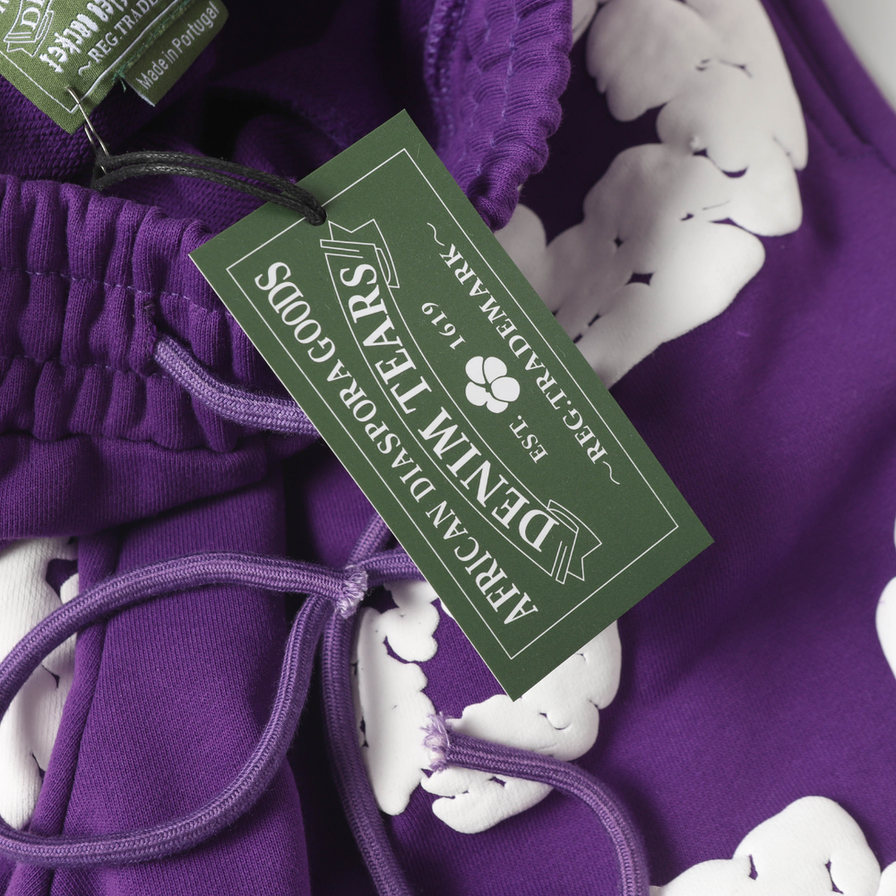 DENIM TEARS PURPLE SHORT SET