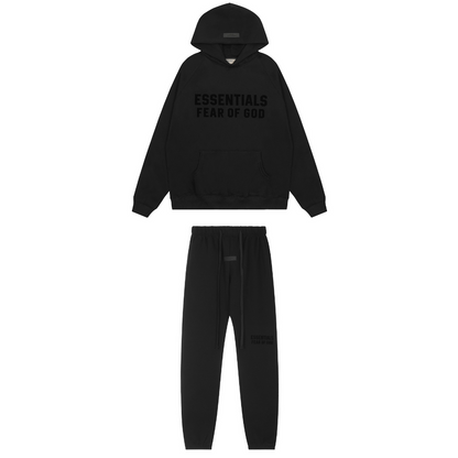ESSENTIALS FEAR OF GOD BLACK TRACKSUIT