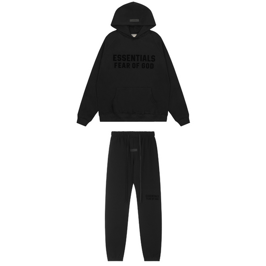 ESSENTIALS FEAR OF GOD BLACK TRACKSUIT