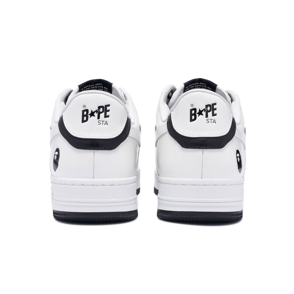 BAPE BAPESTA WHITE BLACK