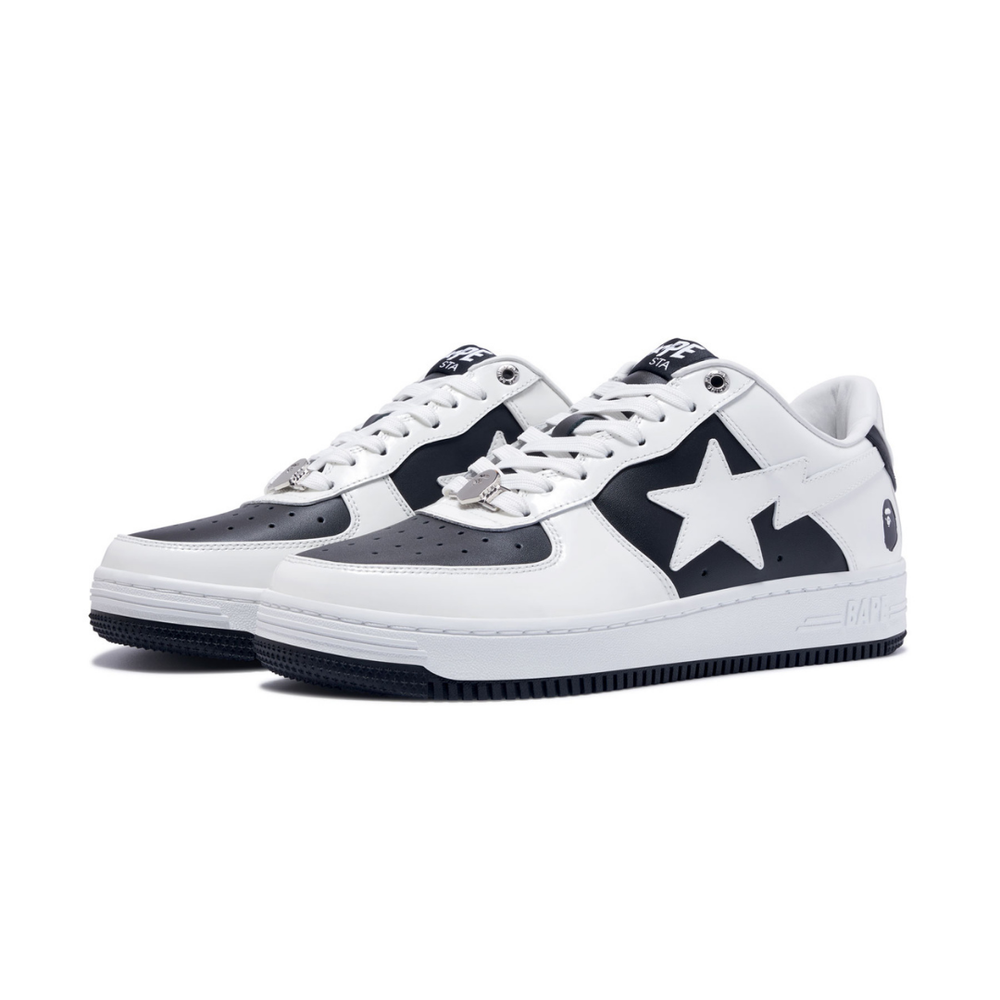 BAPE BAPESTA WHITE BLACK