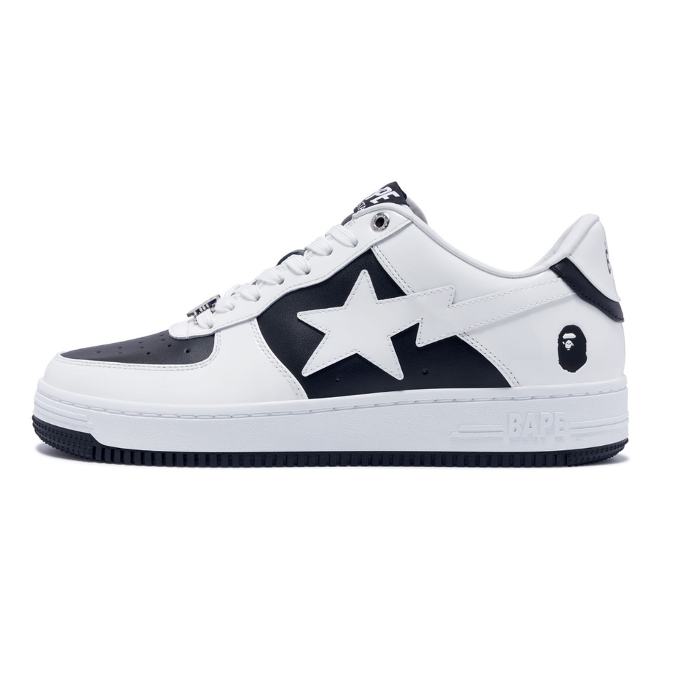 BAPE BAPESTA WHITE BLACK