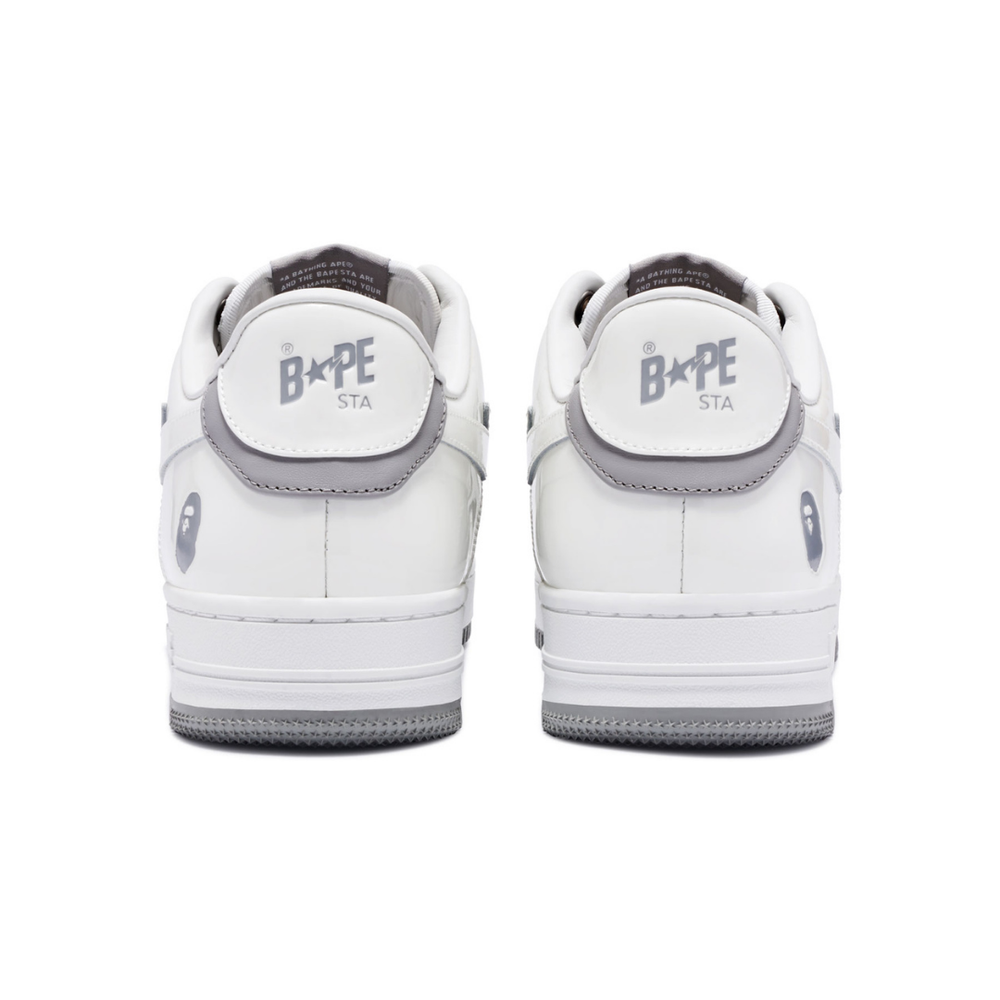 BAPE BAPESTA WHITE GREY