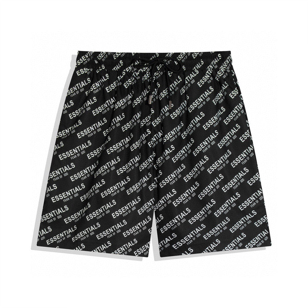 ESSENTIALS BLACK SHORTS