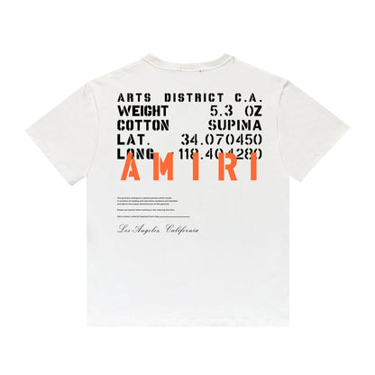 AMR MILITARY BLACK SPECS STENCIL T-SHIRT