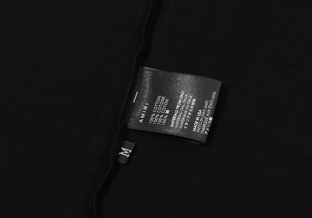 AMR MILITARY BLACK SPECS STENCIL T-SHIRT