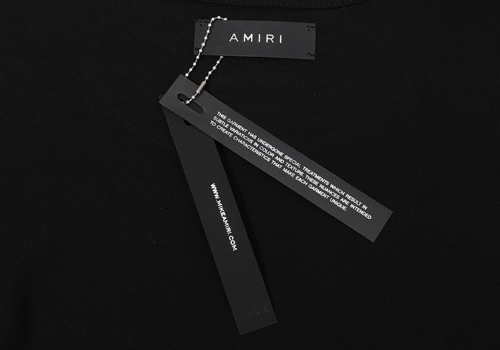 AMR MILITARY BLACK SPECS STENCIL T-SHIRT