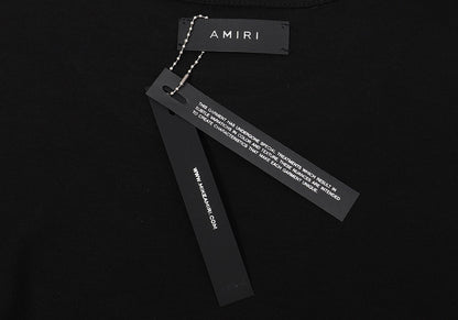 AMR MILITARY BLACK SPECS STENCIL T-SHIRT
