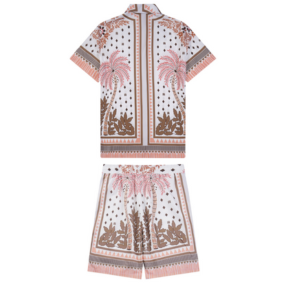 AMR MONOGRAM SHORT SET
